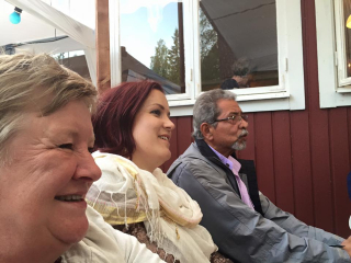 Linnea, Anna och Musad.