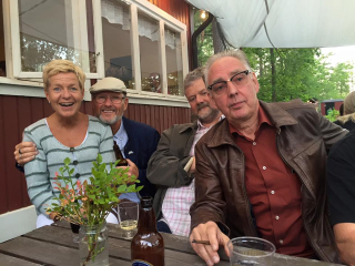 Anna-Karin, Andears, Janne och han som kommer in än från höger…